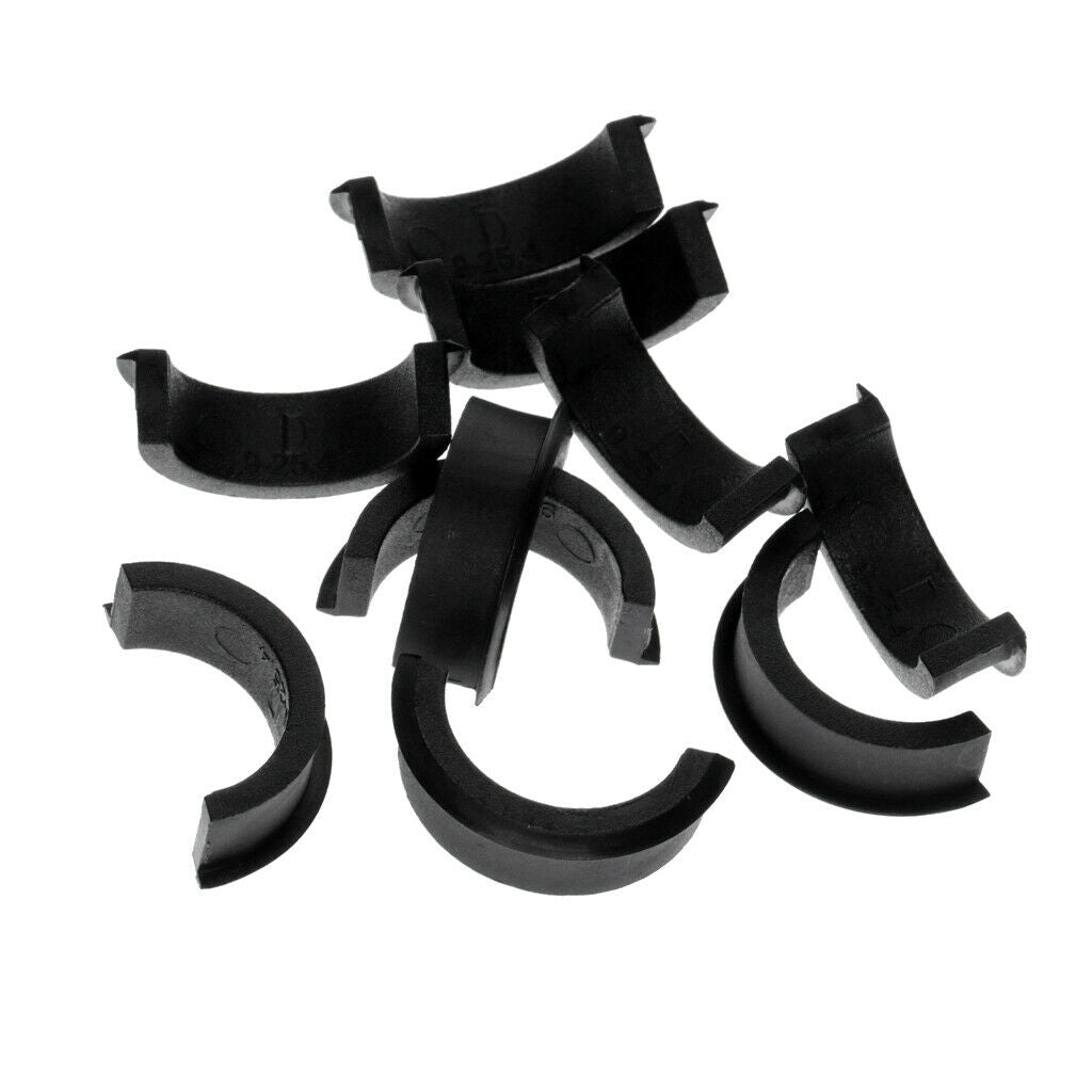 10 Pairs Bike Plastic Handlebar Spacer Two Size, Black