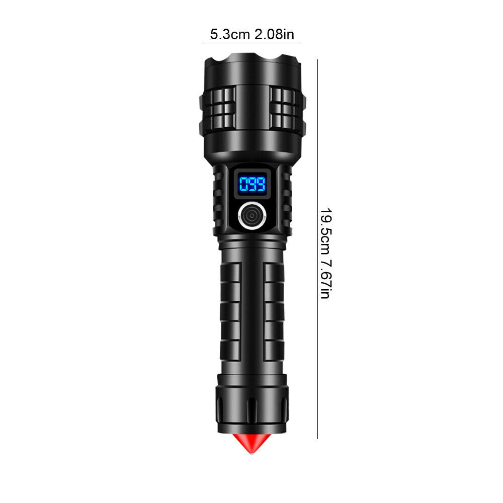 USB Rechargeable Multi-function Light LED Flashlight + Power Bank Outdoor Hiking