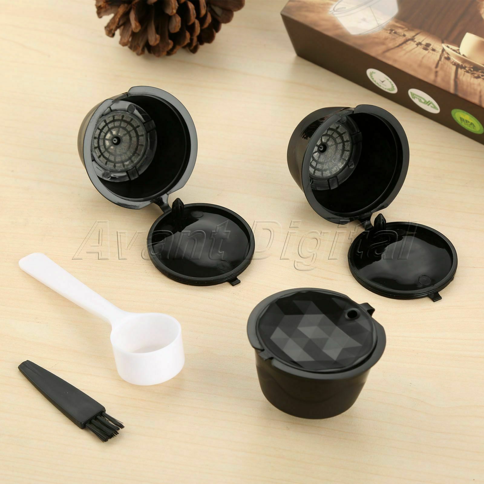 Reusable Coffee Capsule Shell Refillable Nescafe Gusto Dolce Filter 3x i Cafilas