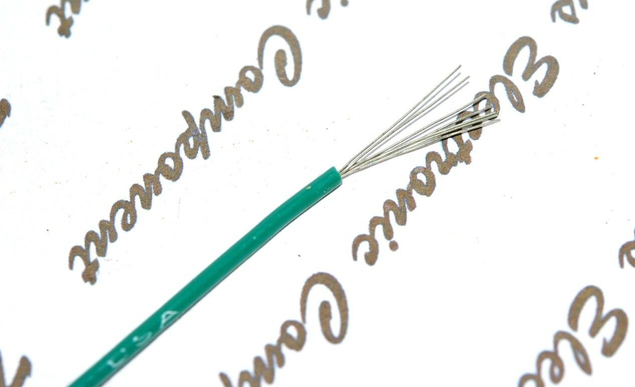 10M - CAROL C2015A.21.06 24AWG 7/32 Hook-Up Wire UL-1007 / UL-1569 Green