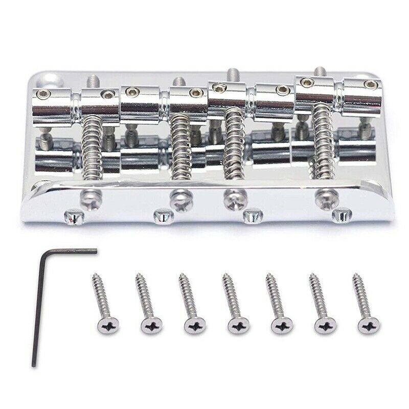 5X(Hard Tail Fixed Bass Guitar Bridge Compatible with 4 String Jazz Bass o I5X3)