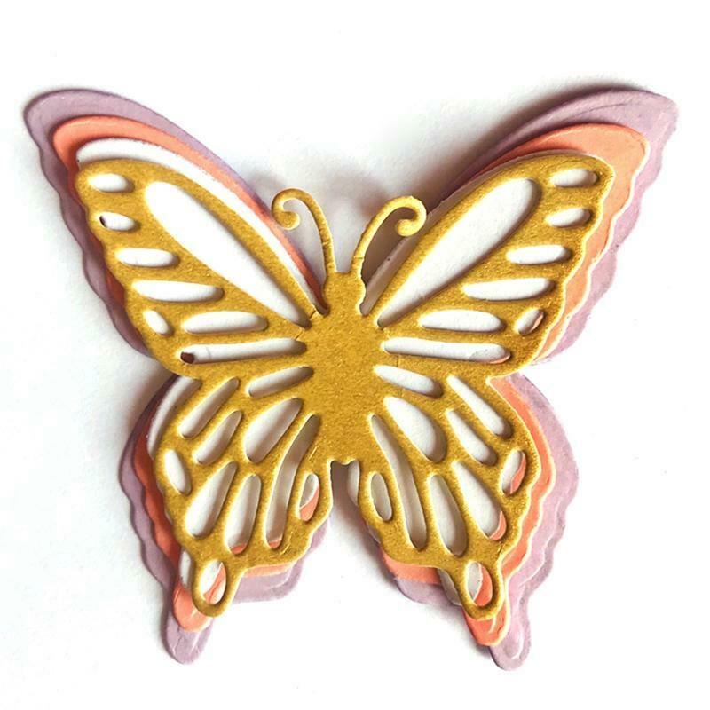 Four Butterfly Carbon Steel Cutting Dies DIY Scrapbooking Photo Album Embossing