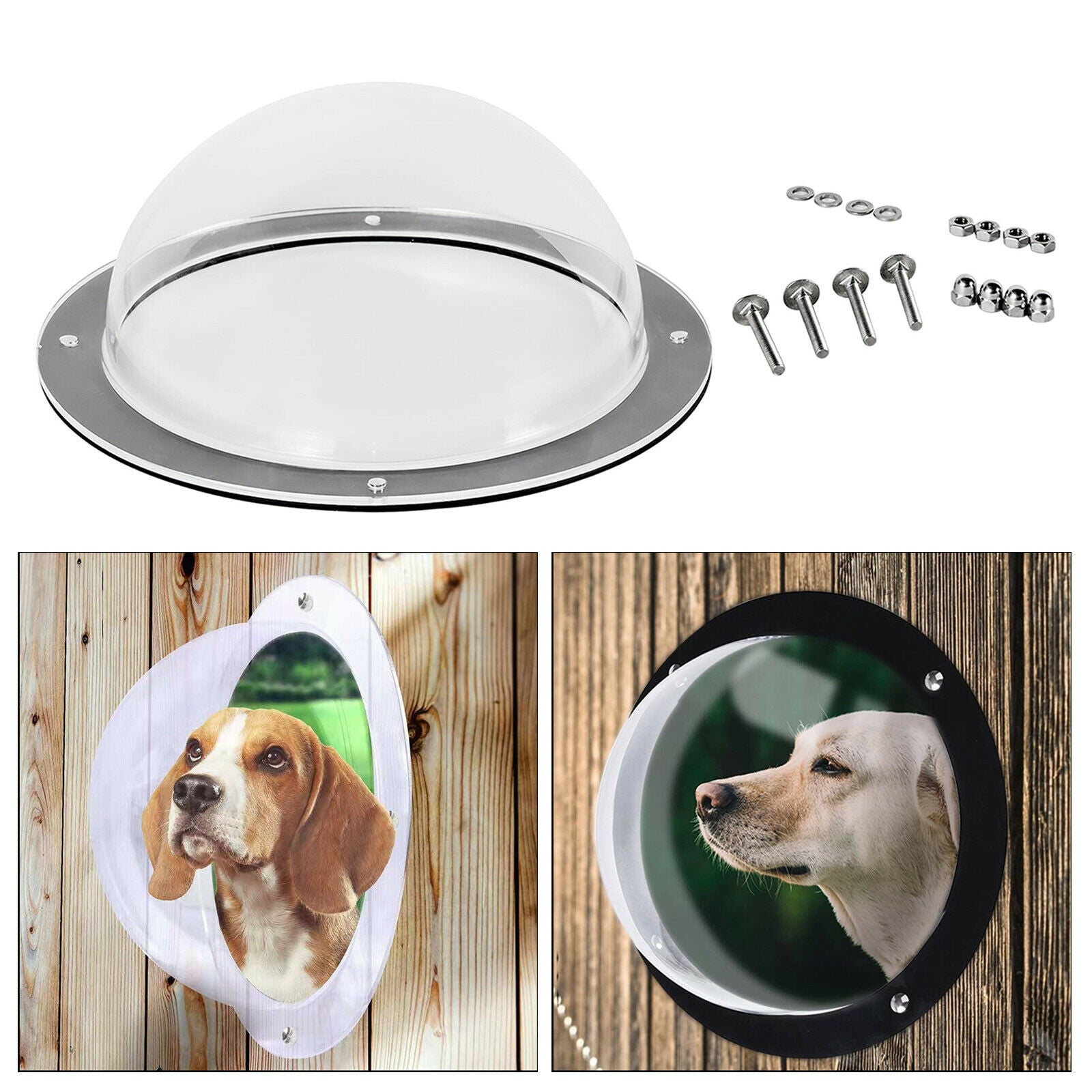 Dog Cat Pet Fence Window Dome Viewer