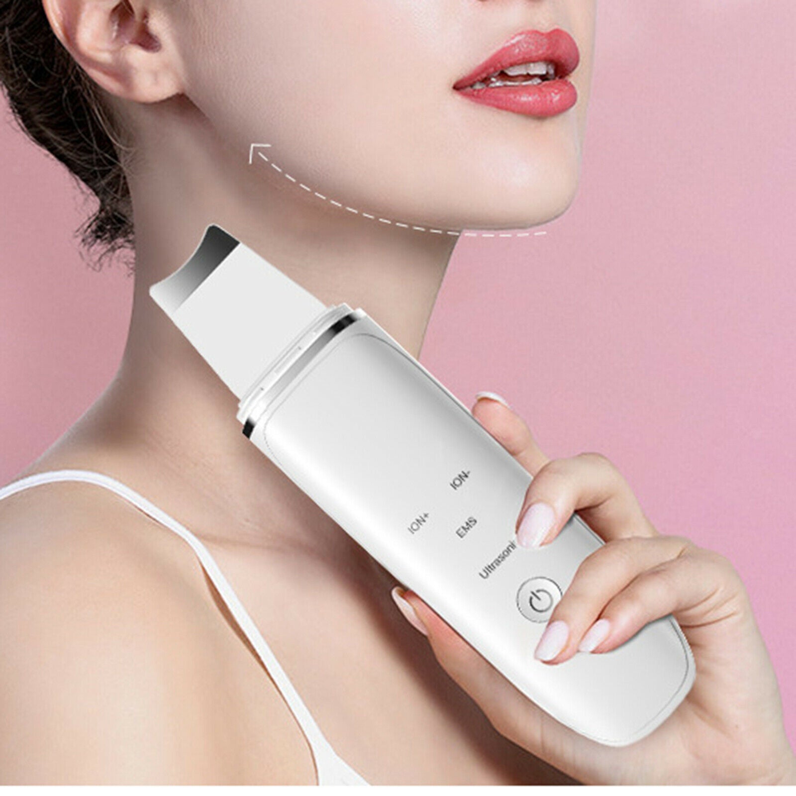 Ultrasonic Skin Scrubber Cleaner Remover 500mAh Tools for Deep Cleaning ABS