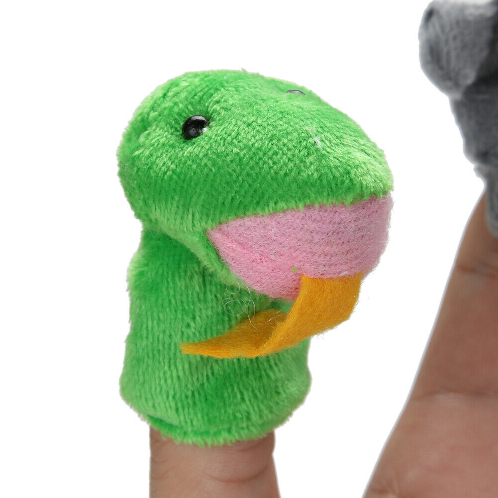 Chinese Zodiac 12 Animals Finger Puppets Plush Toys Kids Baby Play Toys @