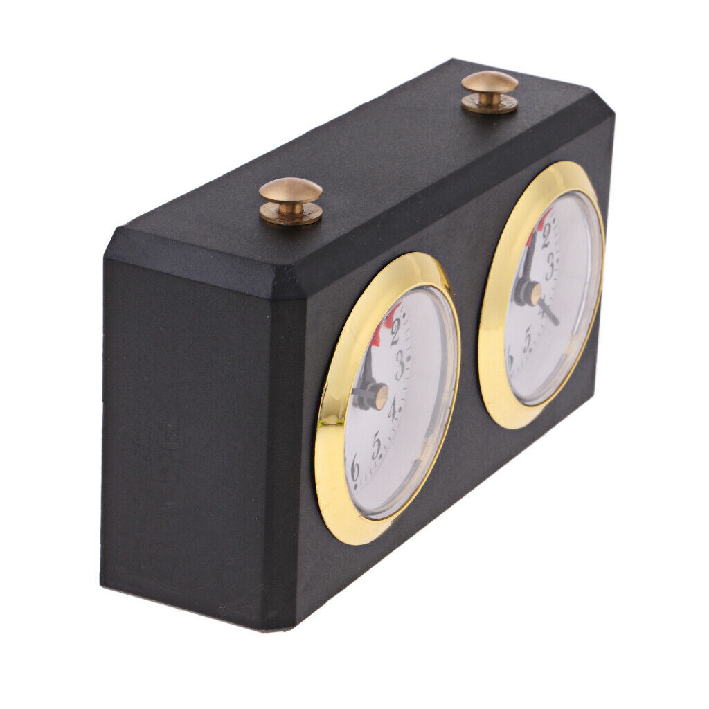 Table Black Casing Competition Game Chess Clock Mechanical Analog Wind-up