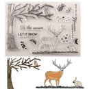 Christmas Deer Silicone Clear Seal Stamp DIY Scrapbooking Embossing Photo Album