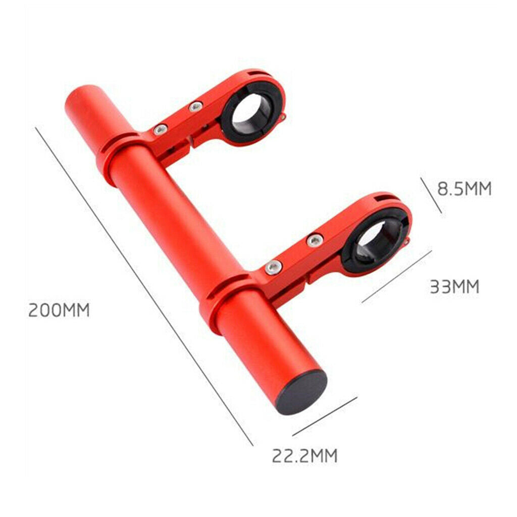 Alloy Handle Bar Extension Bicycle Handlebar Extender Lamp Holder Phone