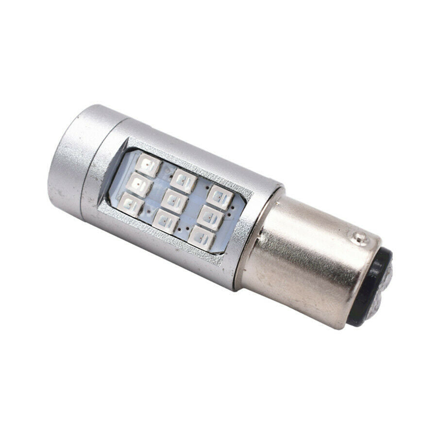2X 1157 30SMD LED Red Flash Strobe Blinking Alert Safety Brake Tail Stop Light