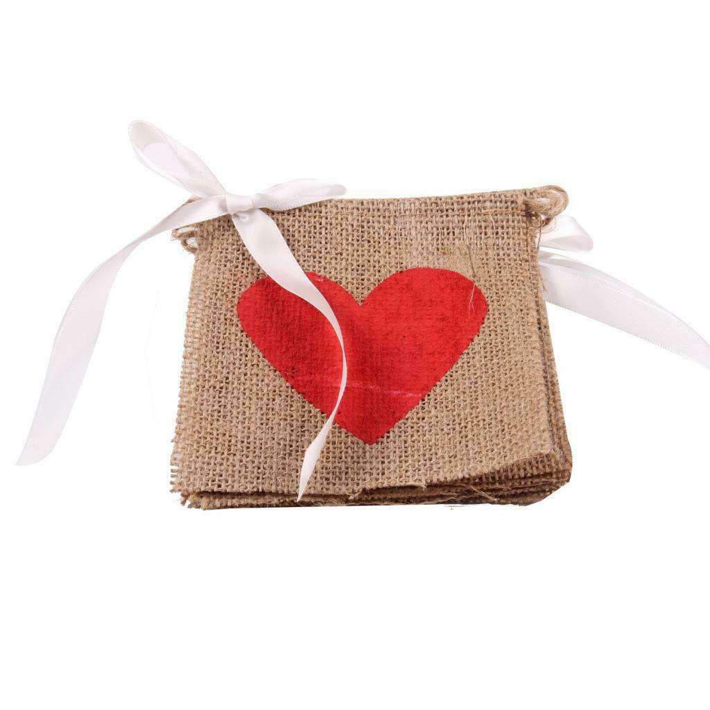 Rustic Love Mom Heart Bunting Banner Mothers Day Garland Sign Hanging