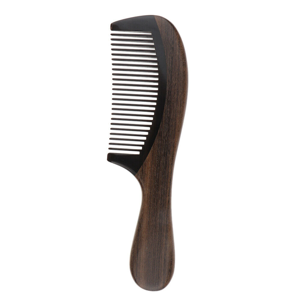 Pro Handmade Polishing Natural Wooden Comb Humanization Scalp Massager