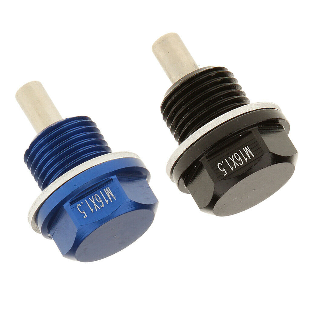 MagiDeal M16X1.5 Anodized Engine Oil Pan Drain  Plug For   2 Colors