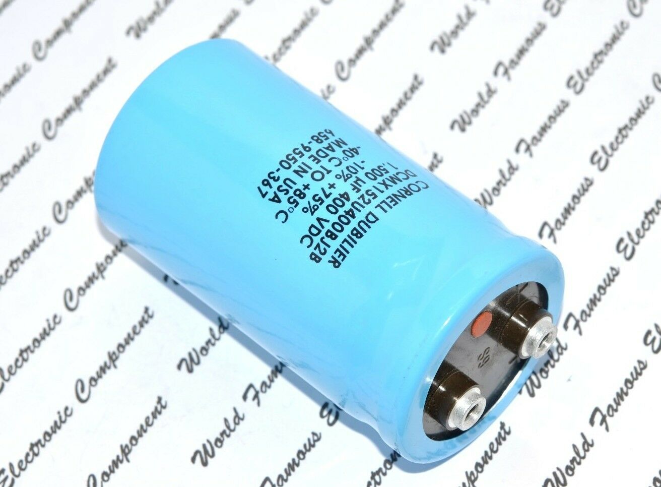 1pcs - Cornell Dubilier DCMX 1500uF 400V Screw Terminal Electrolytic Capacitor