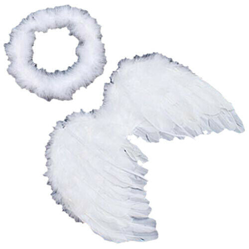 2X Baby Infant Newborn  Angel Wings And Halo Props