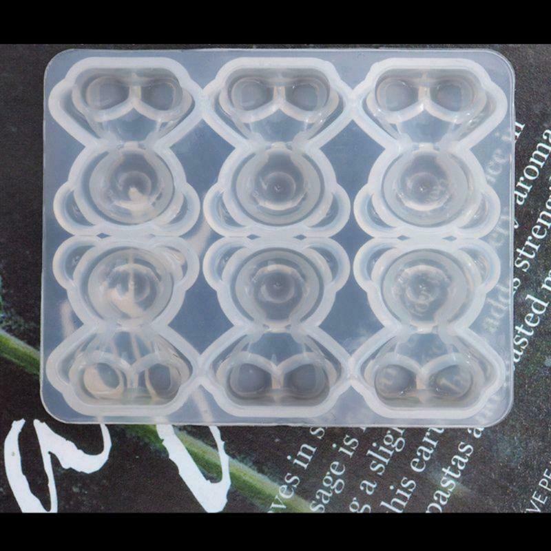 4 Pieces Silicone Fruit Mold DIY Craft Cola Bear Mould Mandarin Orange Slice