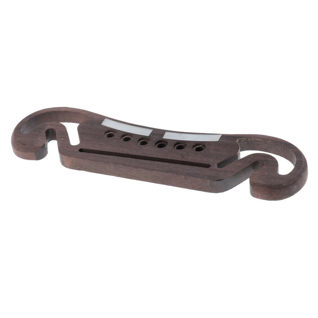 Rosewood Bridge Saddle Rosewood Durable DIY Guitar Replacement Accessories