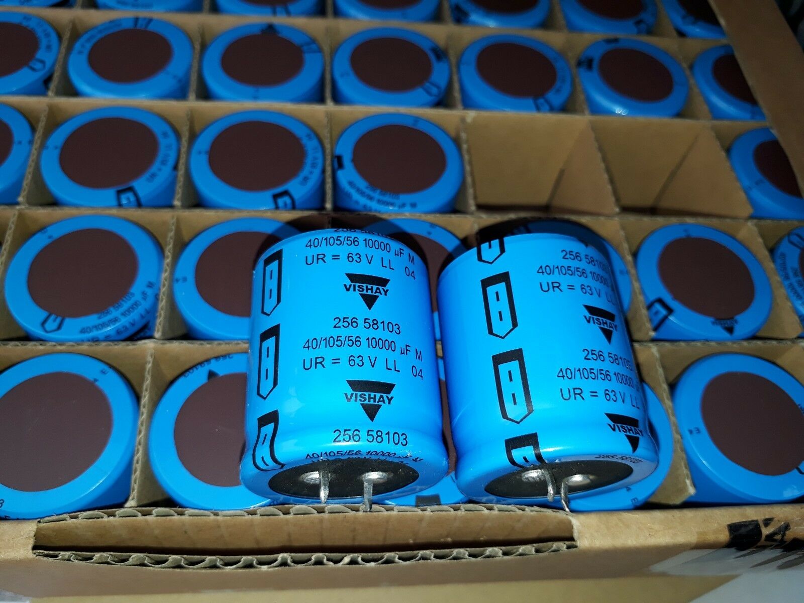 4x NEW 10000UF 63V VISHAY 256 Power Miniaturized HQ CAPS FOR AUDIO !