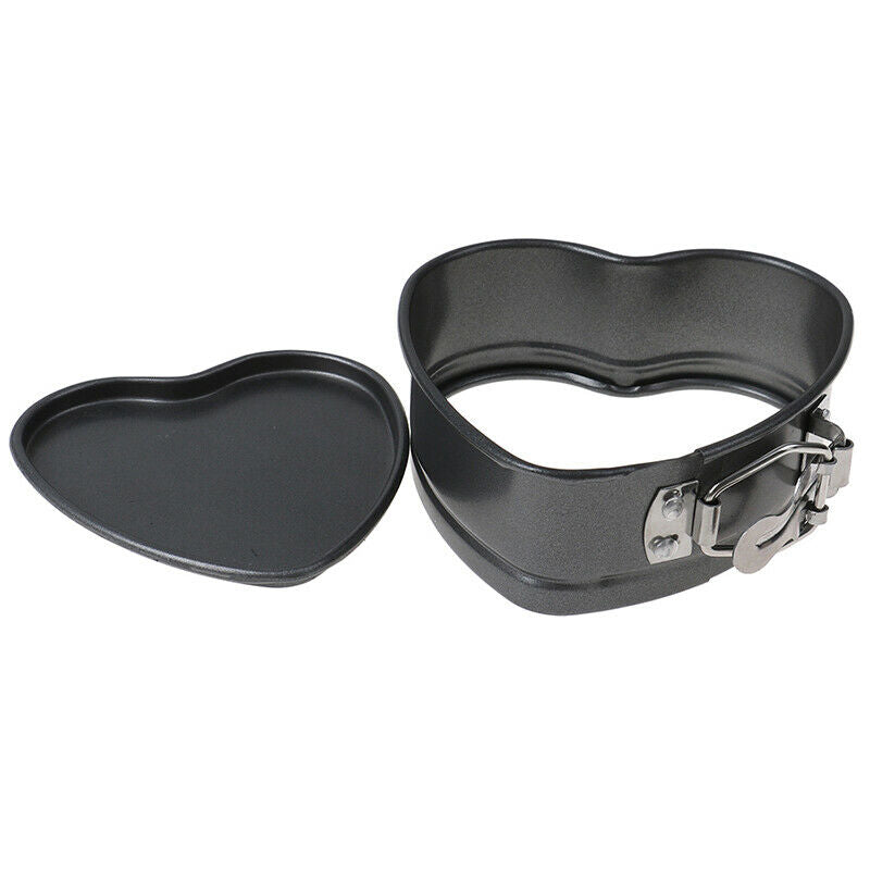 Heart-Shaped Cake Tin Non-stick Spring Form Loose Baking Pan Tray Baking .l8