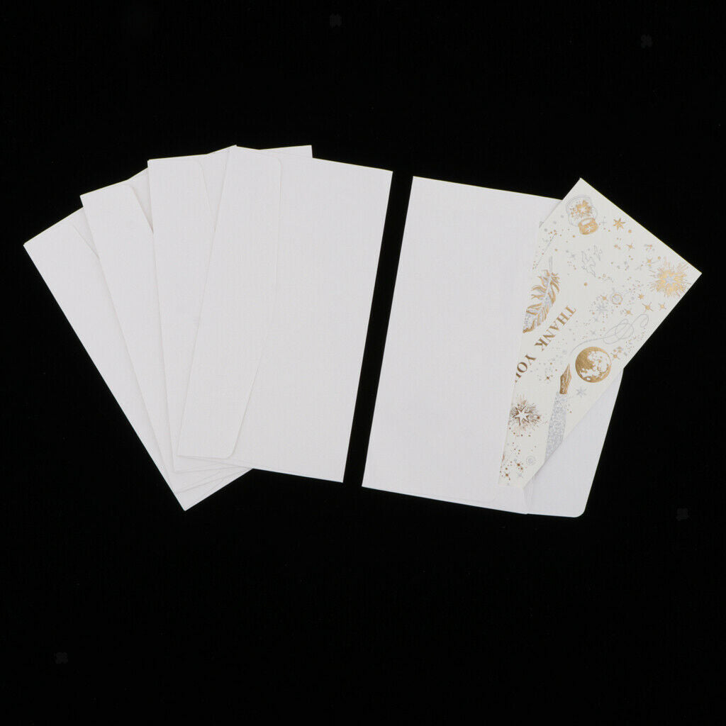 5 Pack Creative Thank You Cards Message Leaf Pattern Wedding Party Christmas