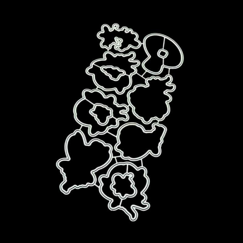 Angel Girls Cutting Dies Clear Stamp for DIY Scrapbooking Paper Card Embossing