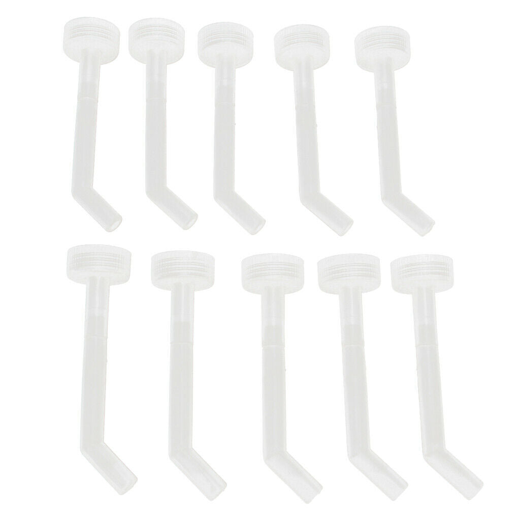 10 Pcs Poultry Screw Style Nippler Waterer Feeder for Chicken Duck Bird