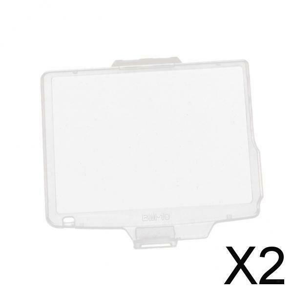 2X BM-10 Hard Plastic LCD Monitor Hood Cover Screen Protector for   D90 SLR