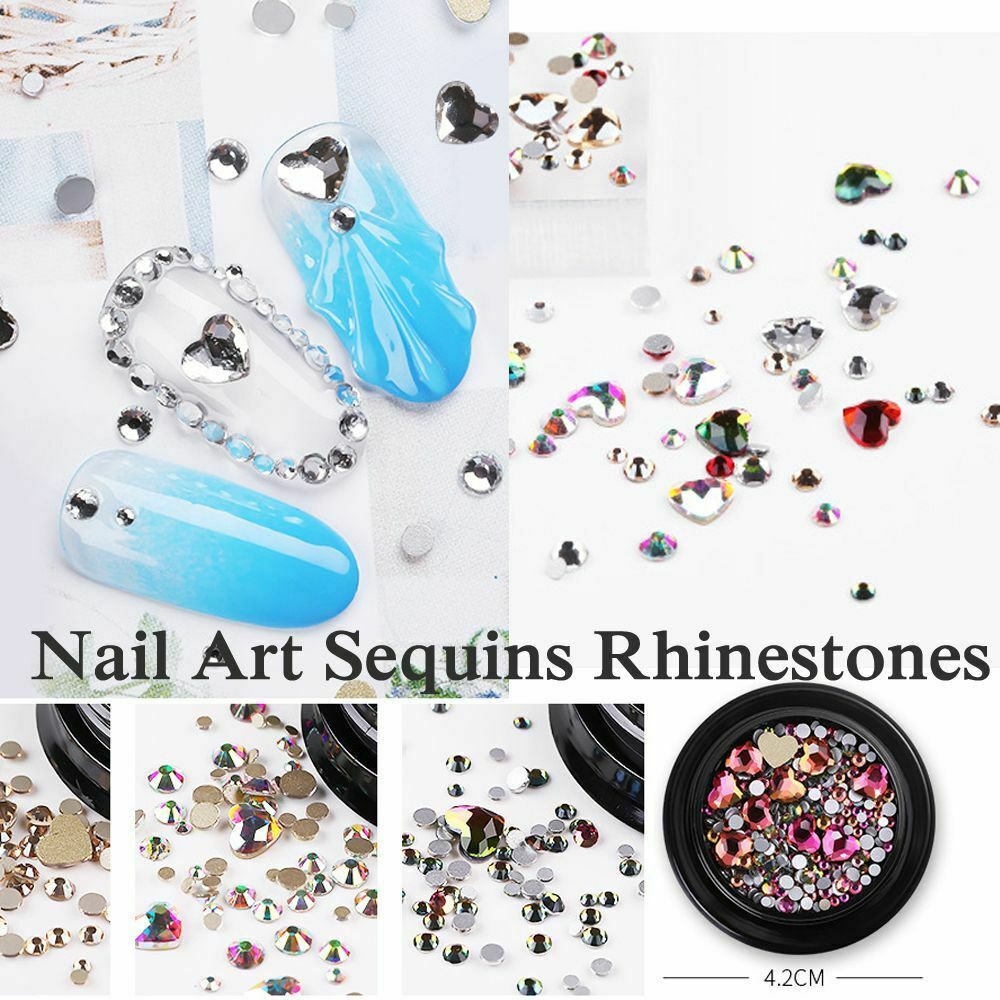 Stone Nail Glitter Sequins Mixed AB Rhinestone Crystal Gems Face Body Adornment