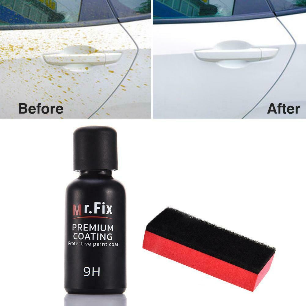 30mL 9H Hydrophobic Anti-scratch Car Care Glass Coating Liquid Ceramic Coat @