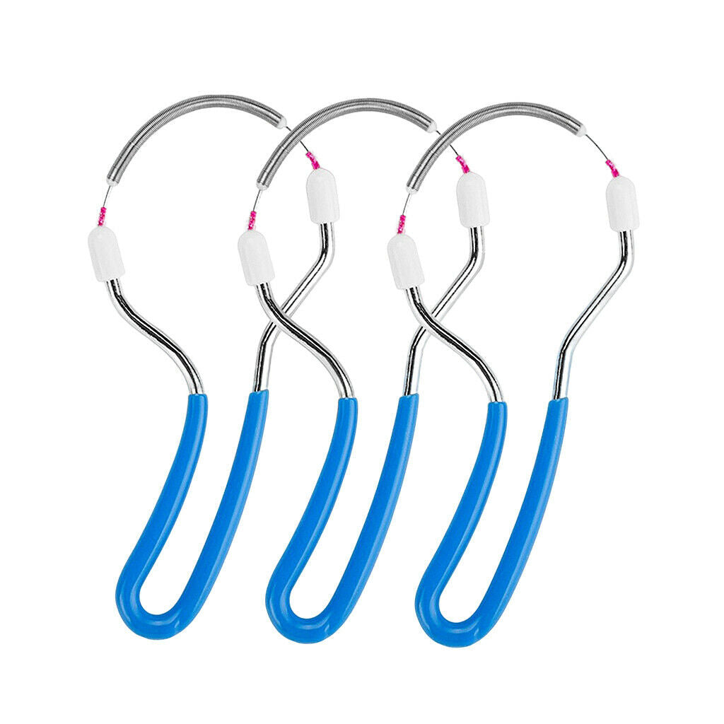 3Pcs Safe Handheld Facial Hair Removal Threading Manual Spring Epilator Tool