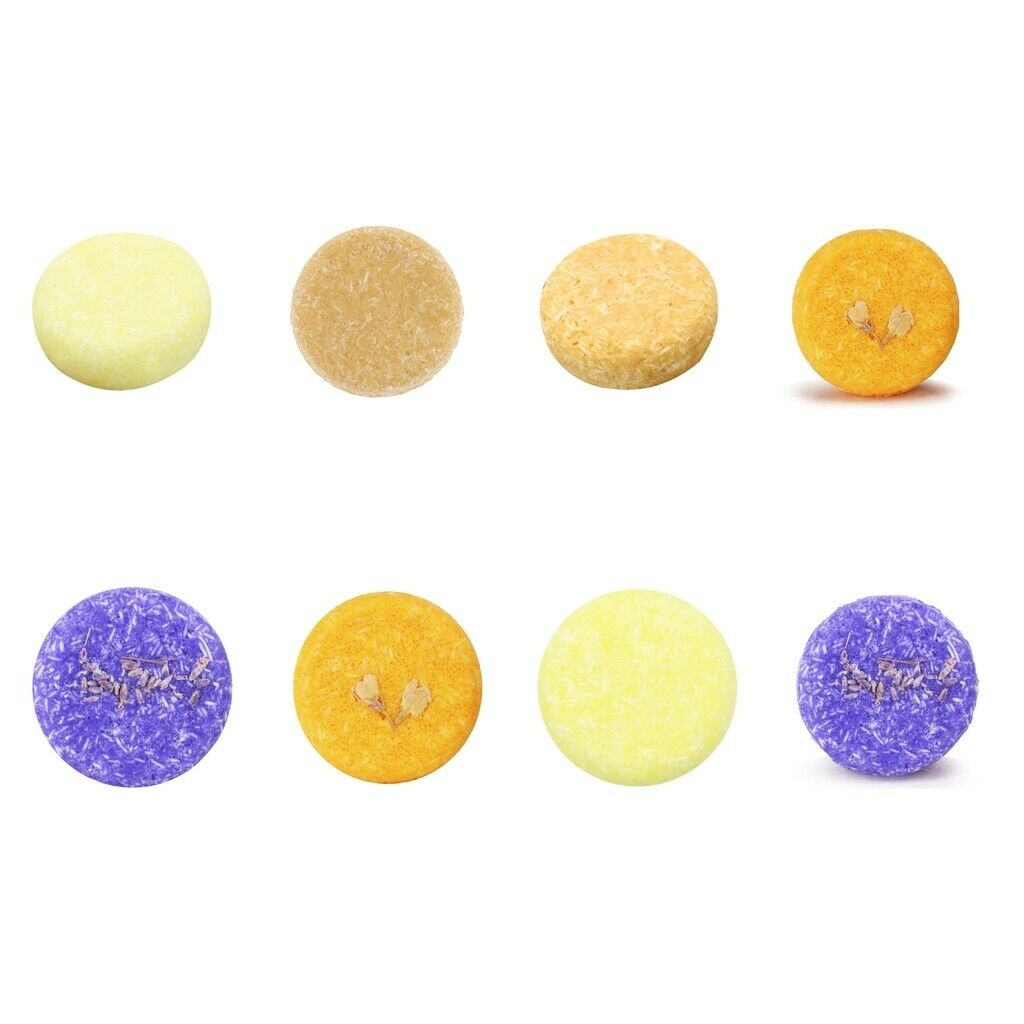8Pcs 100% Natural Shampoo Soap Bar Oil Control Hair Darkening for Dry Hair