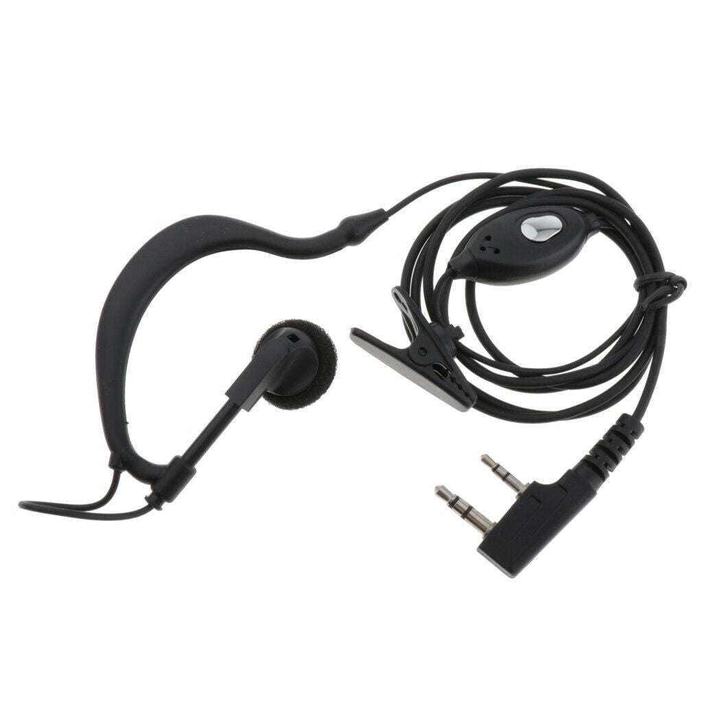Headset with Microphone Two Way Radio Ear Hook Interphone Earphone Plus