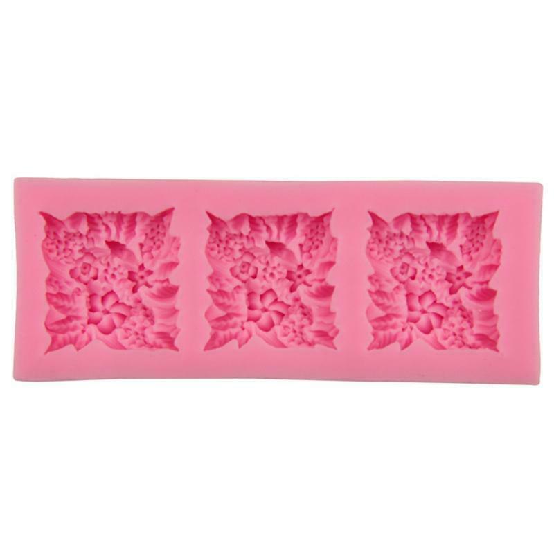 Flower Clusters Silicone Soap Mold Fondant Candy Mould Cake Chocolate Decorating