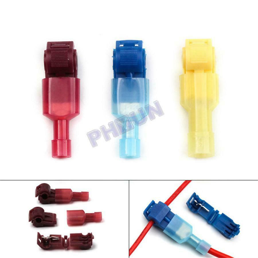 240 Pcs AWG T-Tap Wire Terminals Quick Insulated Splice Connectors Combo Kit