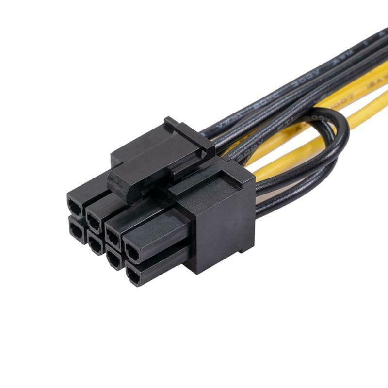 6pin to 6+2Pin Power Supply Pin Adapter Cable GPU 6 Pin Female  to 8Pin Female