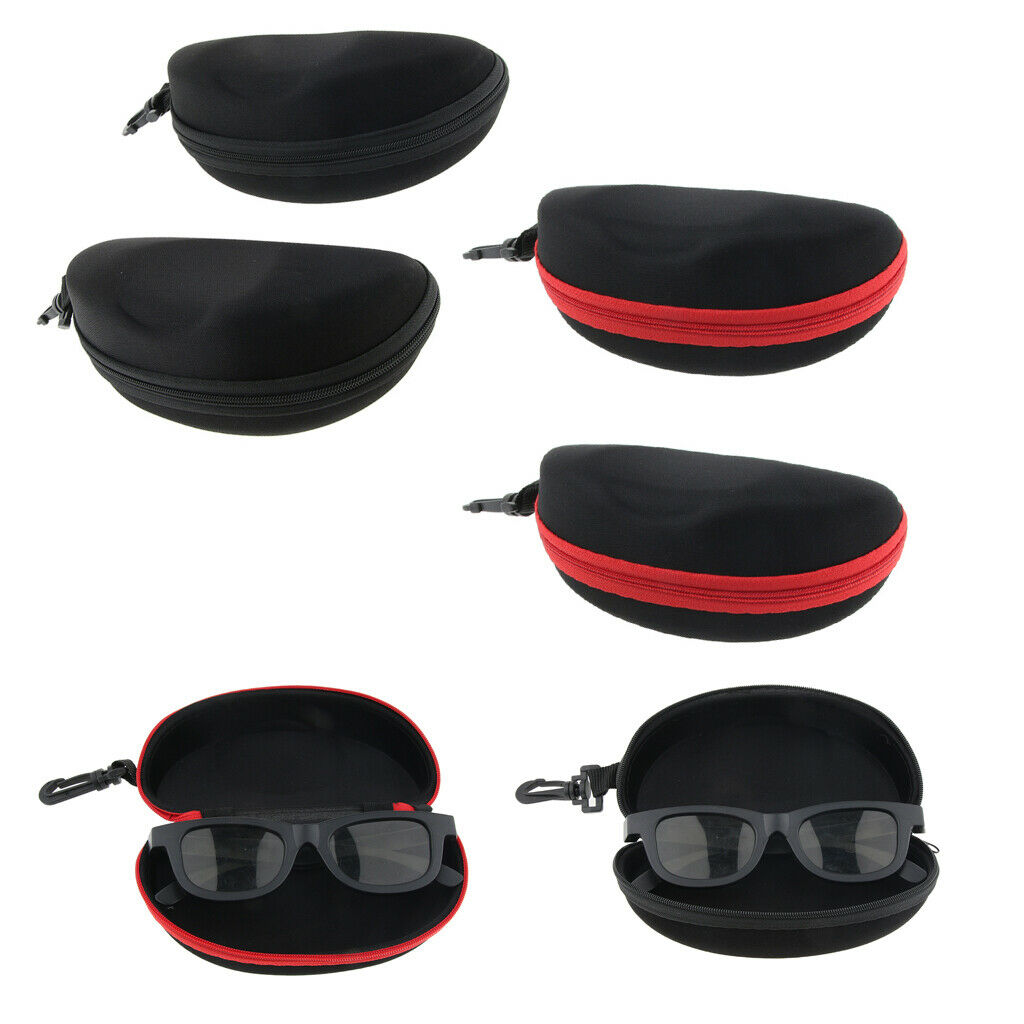 Pack of 4, Hard EVA Sunglasses Cases Containers Boxes, Protective Cases for