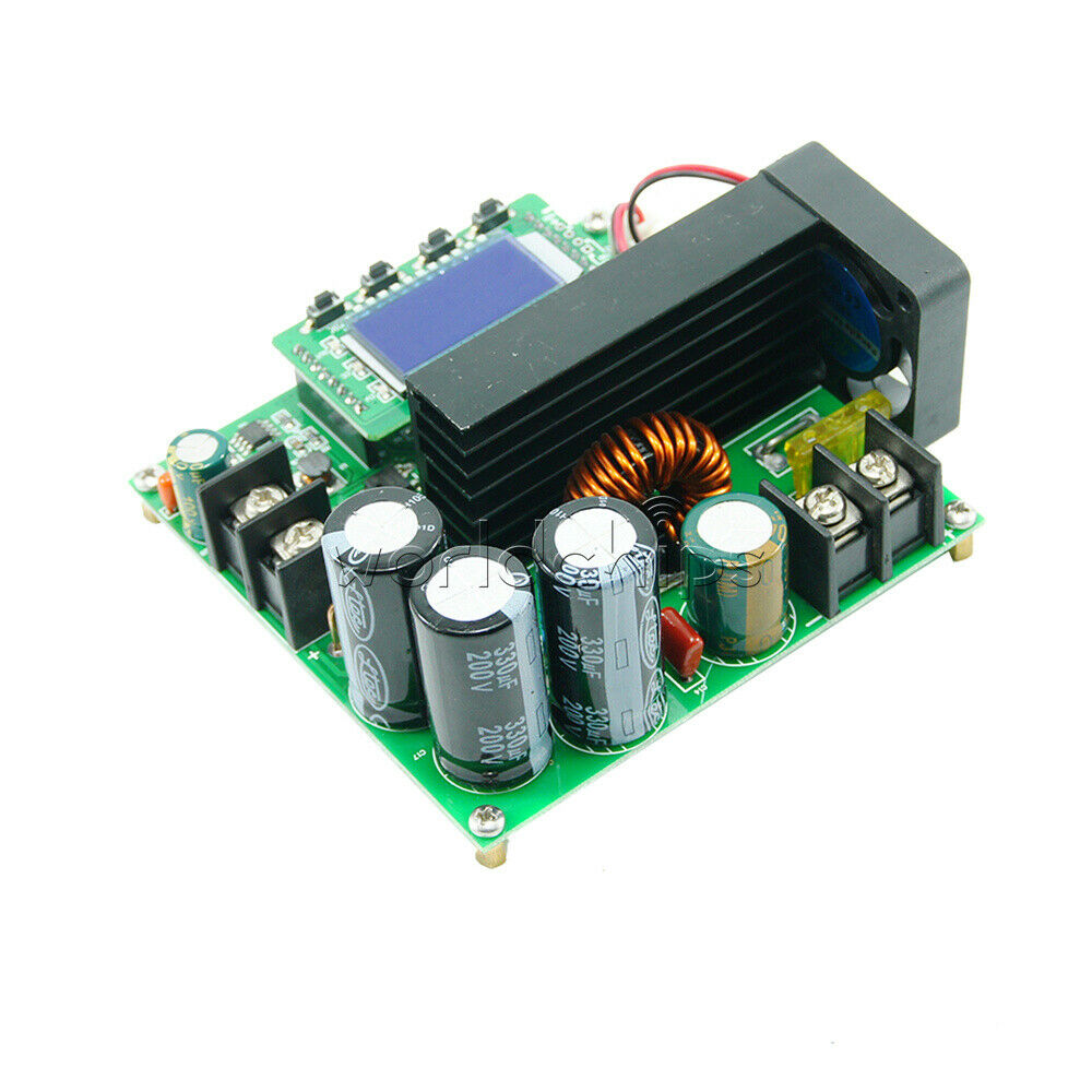 DC 900W 0~15A 8V~60V CC CV LCD Display CNC Boost Step up Power Converter Module