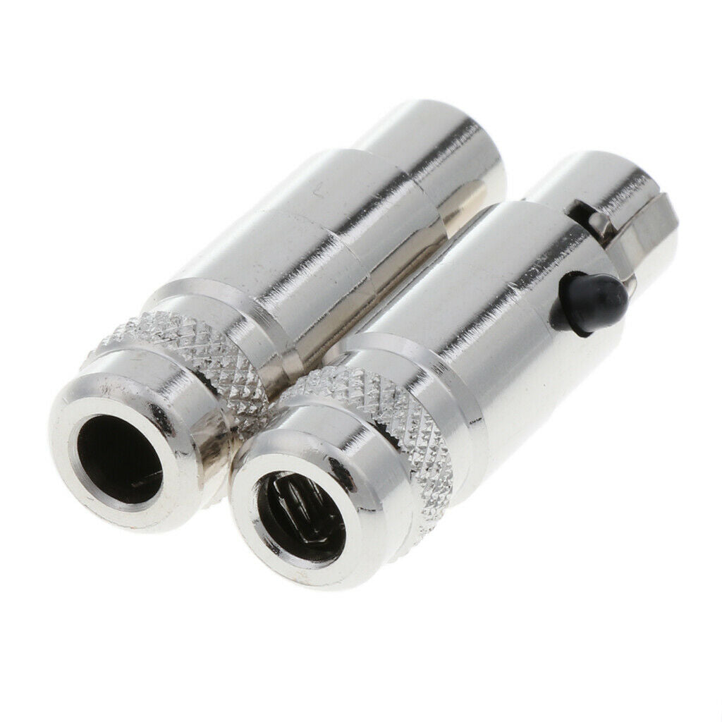 1 Pair(2 Packs) 4-Pin Mini XLR 5mm Socket Head Female Audio   Connector Set