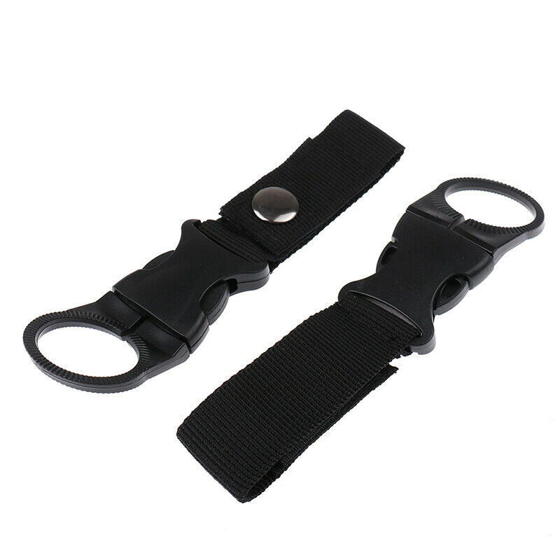 Nylon Webbing Water Bottle Carabiner Belt Outdoor Buckle Hook Holder Tool.l8