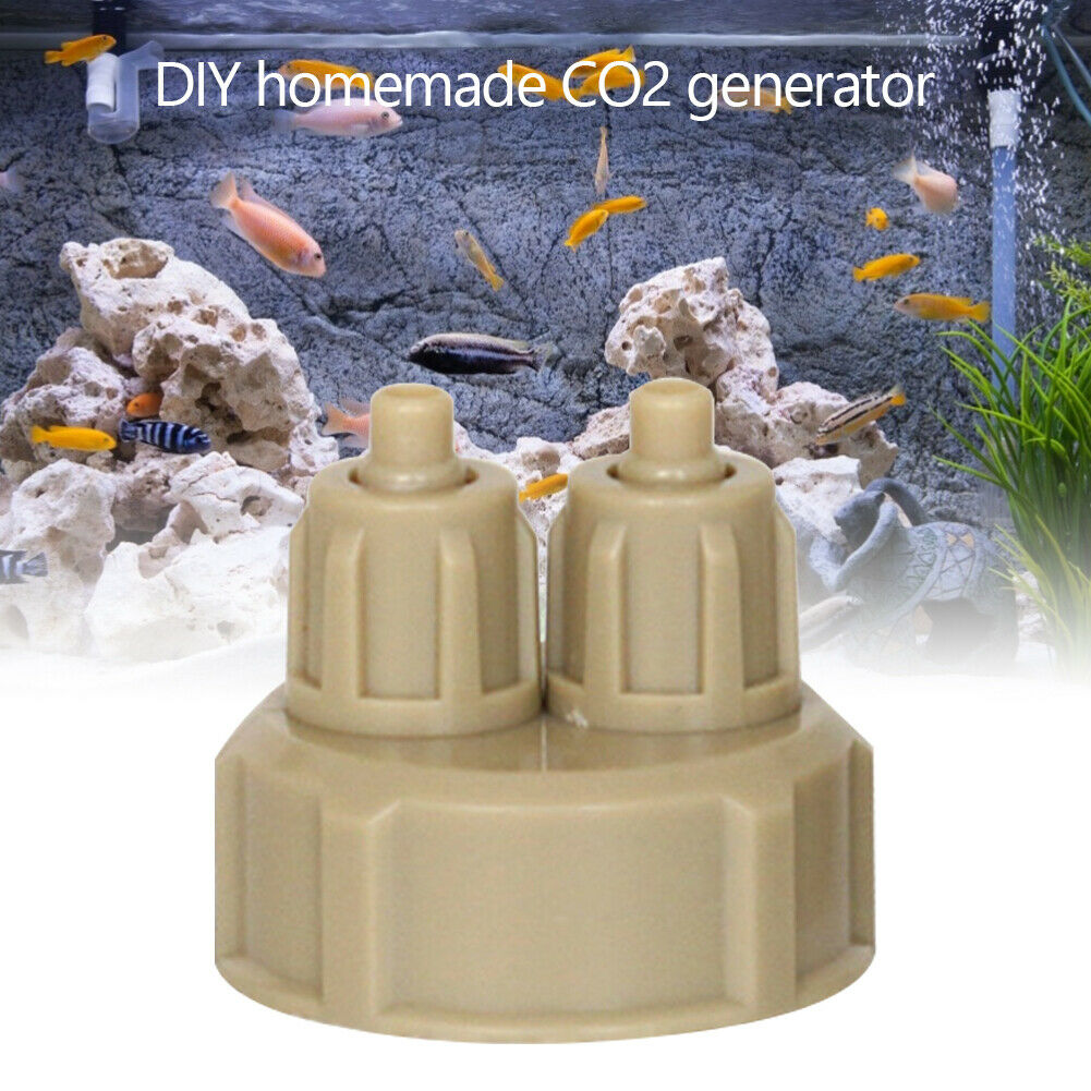 Aquarium CO2 Generator Bottle Cap Fish Tank DIY Air Diffuser Valve Guage @