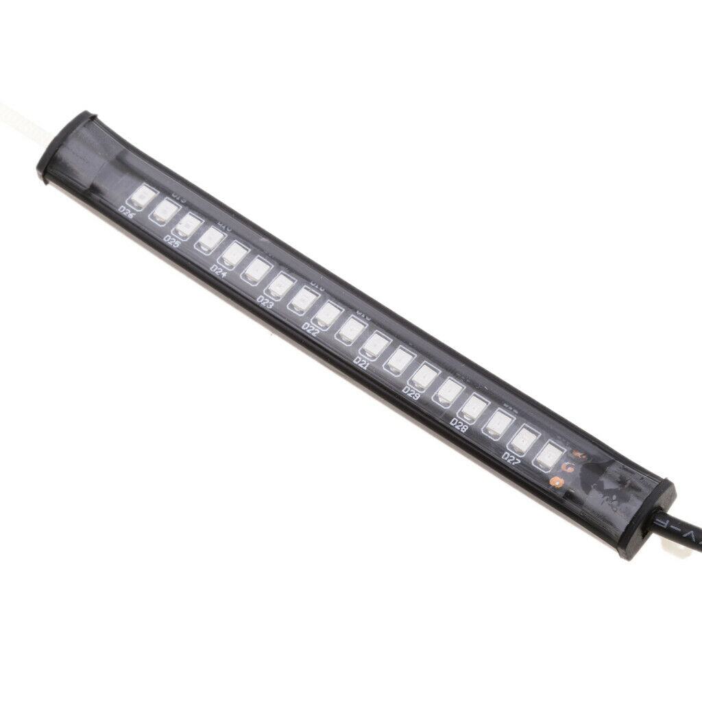 Motorcycle LED 39-41mm Fork Turn Signal Indicator & DRL Strip Light Smoked