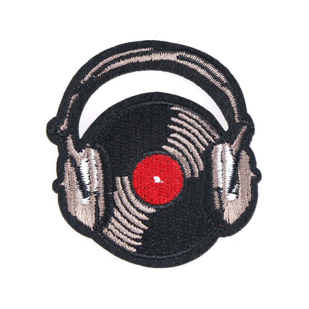 record music patch sew on embroidered applique fabric patch for clothessti.l8