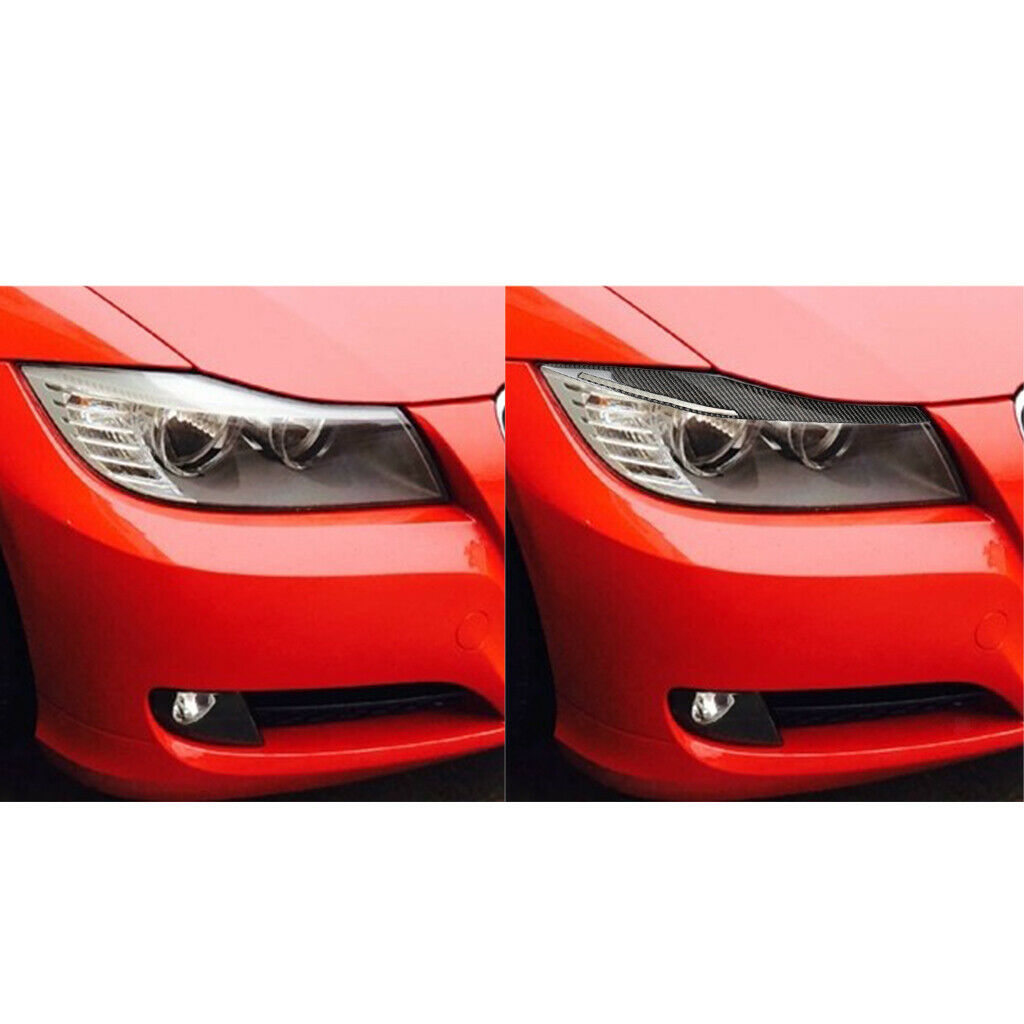Fashion Car Headlight Eyebrow Eyelid Cover Trim for BMW E90 318i 320i 325i