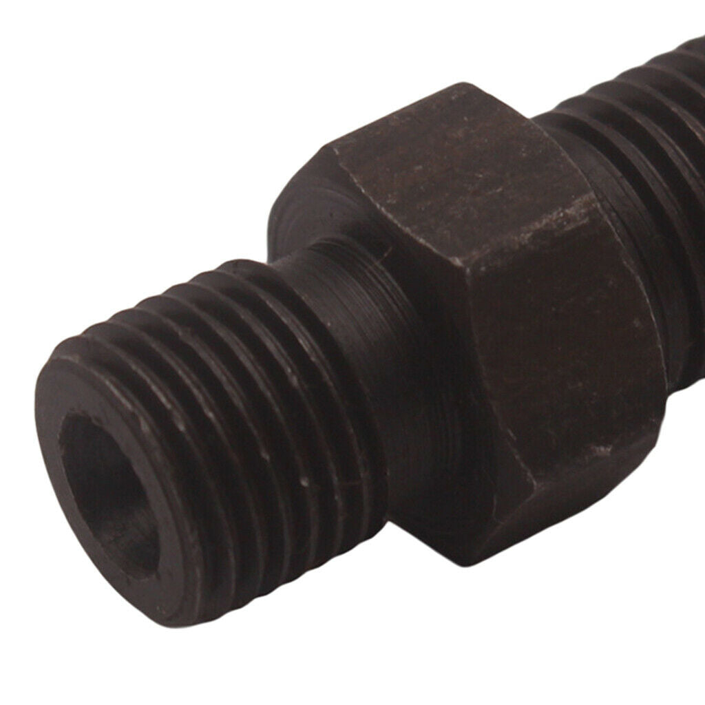 4AN Male to 7/16-24in Male Inverted Flare Steel Fittings, Anodise Black