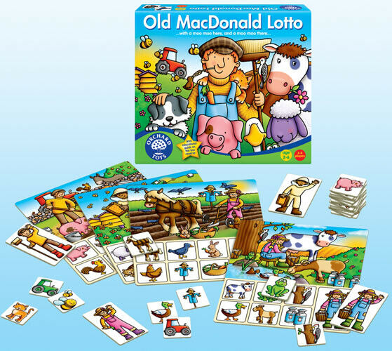 Orchard Toys 071 Old Macdonald Lotto Kids Childrens British made Game 2 - 6 Yrs