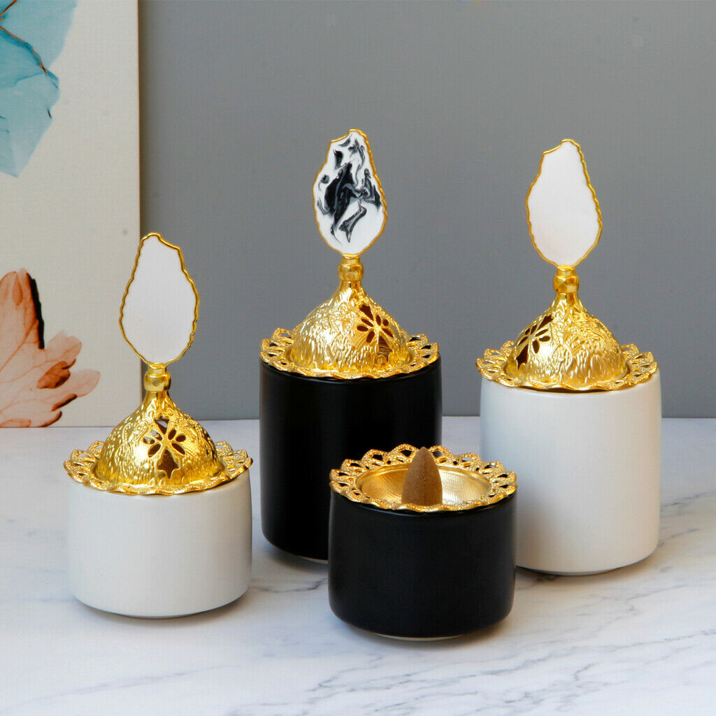 2Pieces Cone Incense Burner Holder Censer Office Home Decor Fragrance Gift
