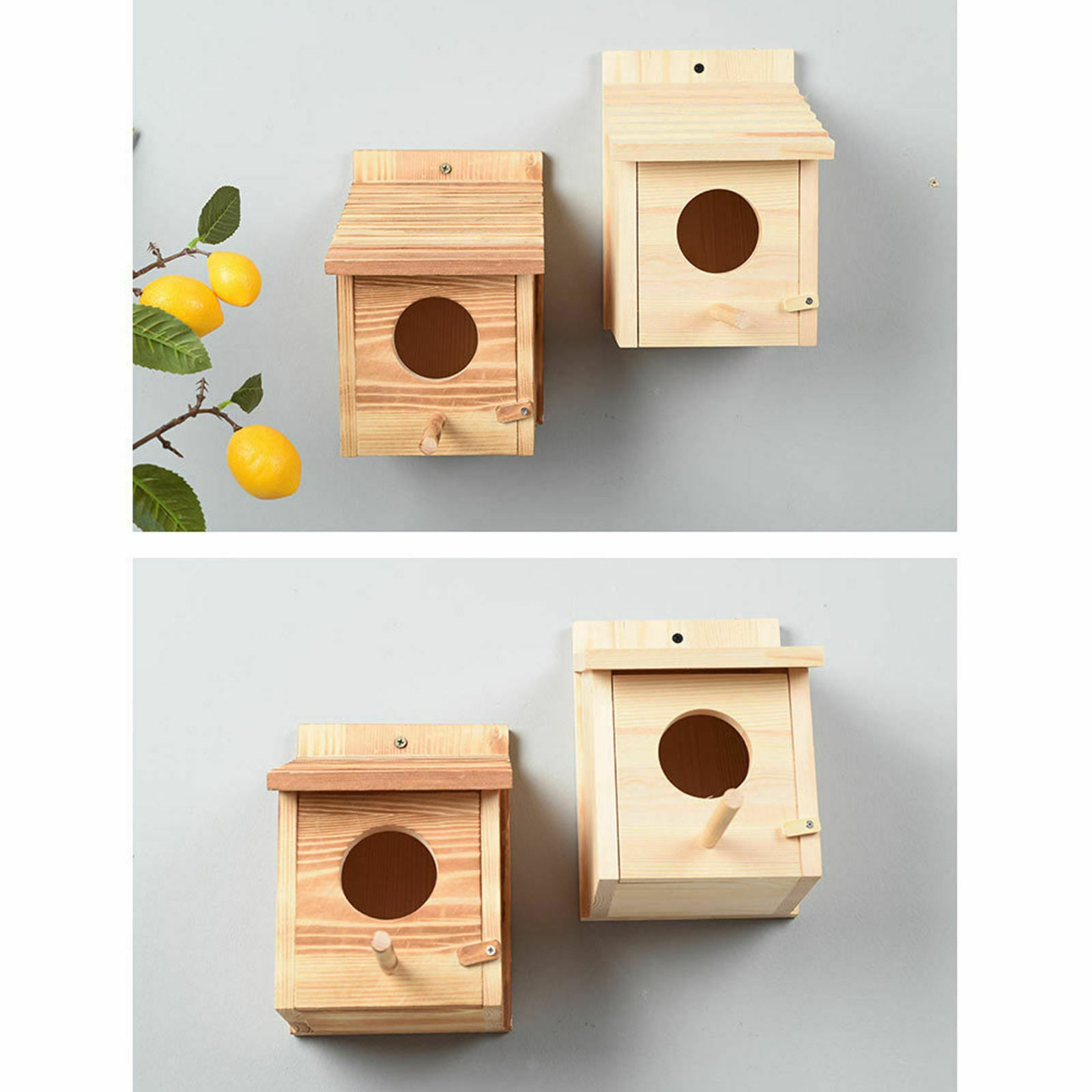 Quality Wooden Wild Bird Nest Wood Box House - Pressure Treated Long Lasting