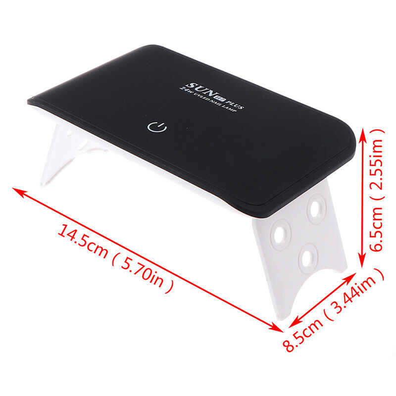 24W Nail Dryer LED UV Lamp Micro USB Gel Varnish Curing Machine For Home UseBDA