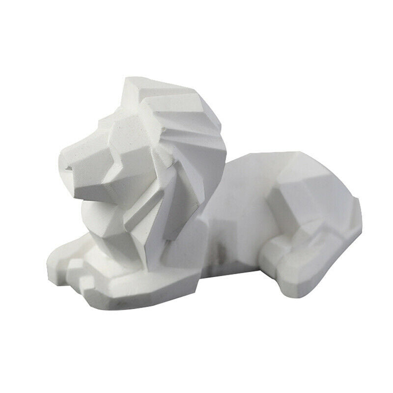 1PC Geometric Lion Candle Mold Silicone Mold DIY Handmade Gifts Home Party DBDA