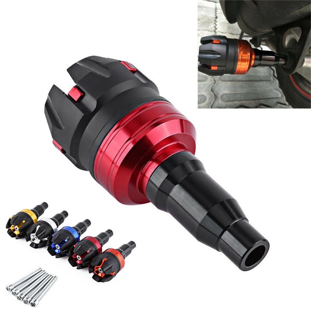 1*Motorcycle Falling Engine Protectors Crash Pad Protect Frame Slider Black&Red