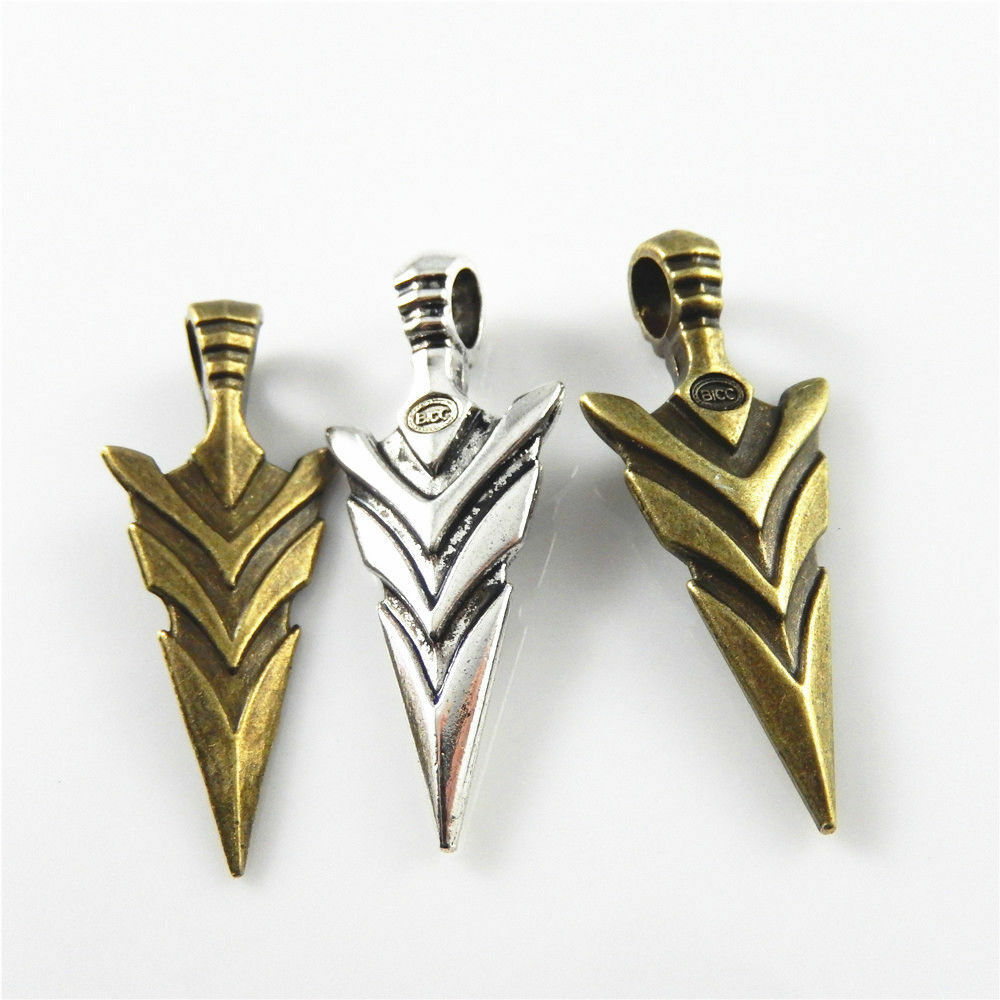 6 pcs Mix Lot Retro Sword Alloy Charm Pendant Jewelry Making Dangle 46*19*9mm